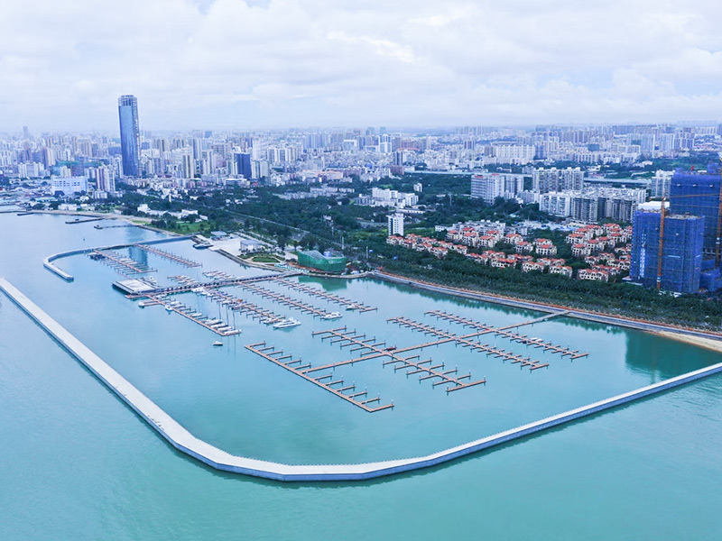 Puerto deportivo público del parque marino nacional de la bahía de Haikou 