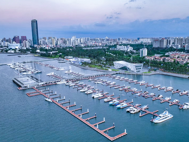 Puerto deportivo público del parque marino nacional de la bahía de Haikou 